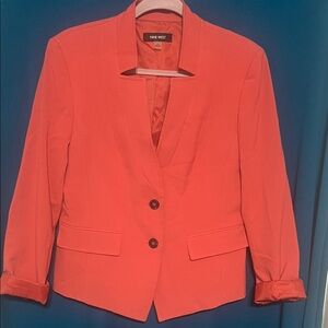 Nine West Women's Vibrant Coral Blazer